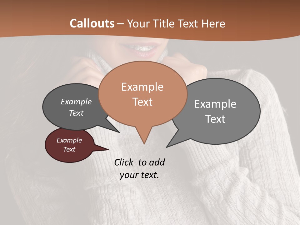 Modern Person Face PowerPoint Template