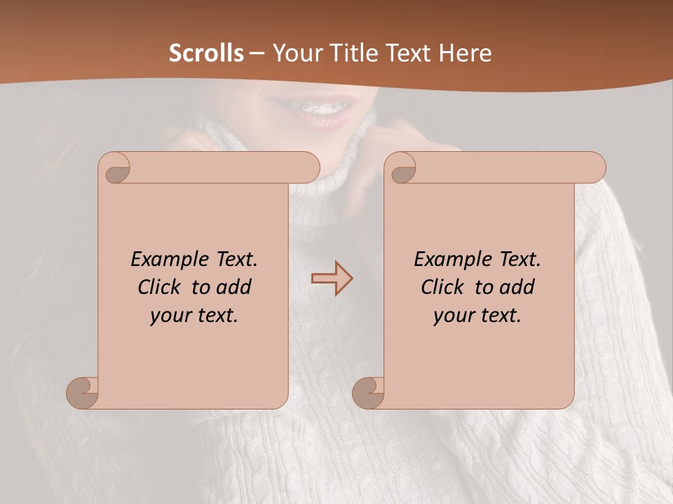 Modern Person Face PowerPoint Template