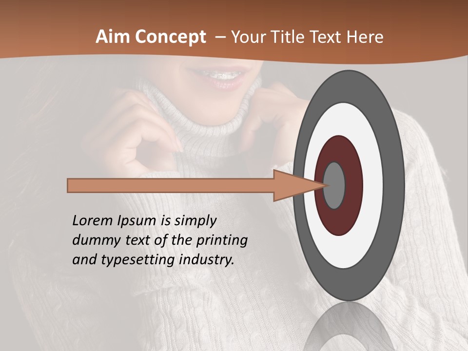 Modern Person Face PowerPoint Template