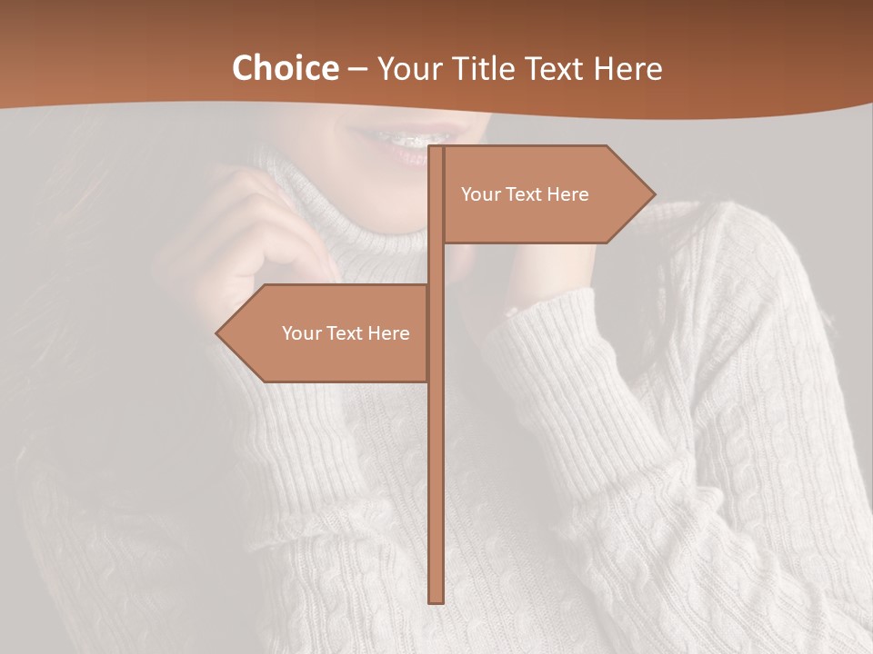 Modern Person Face PowerPoint Template
