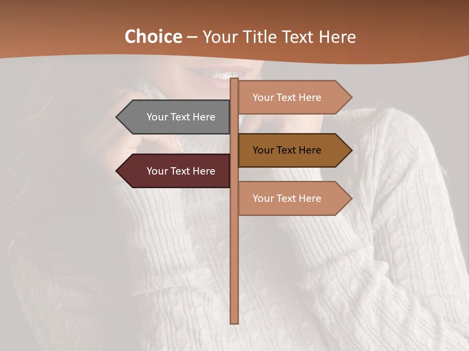 Modern Person Face PowerPoint Template