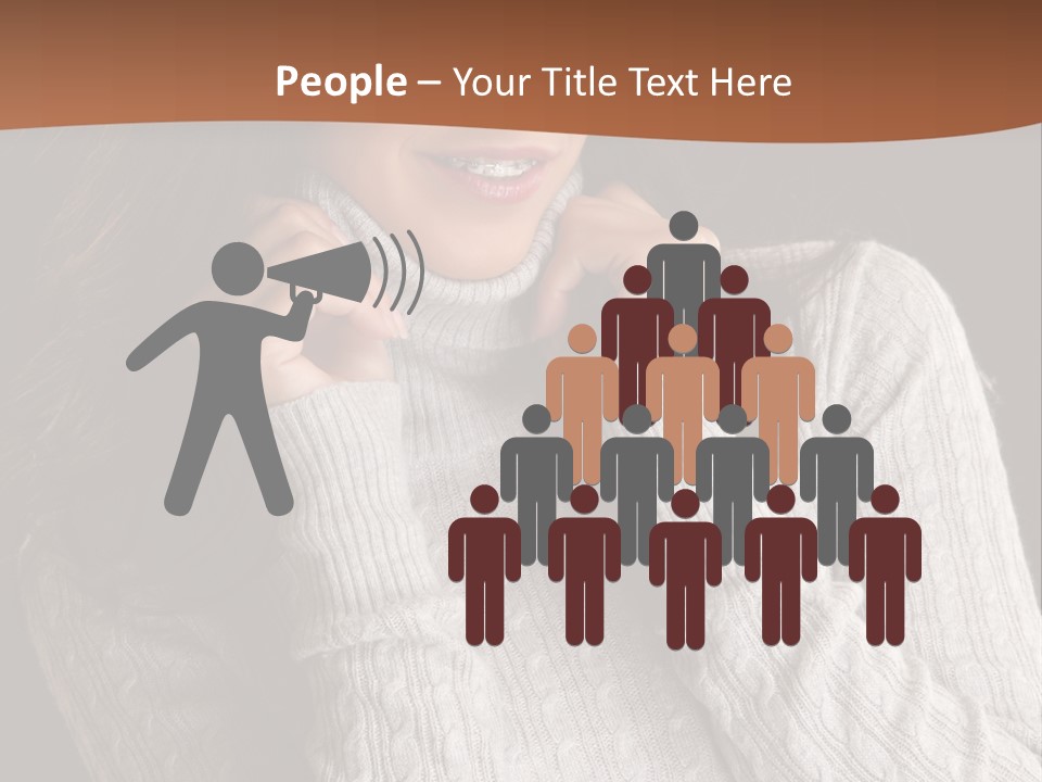Modern Person Face PowerPoint Template