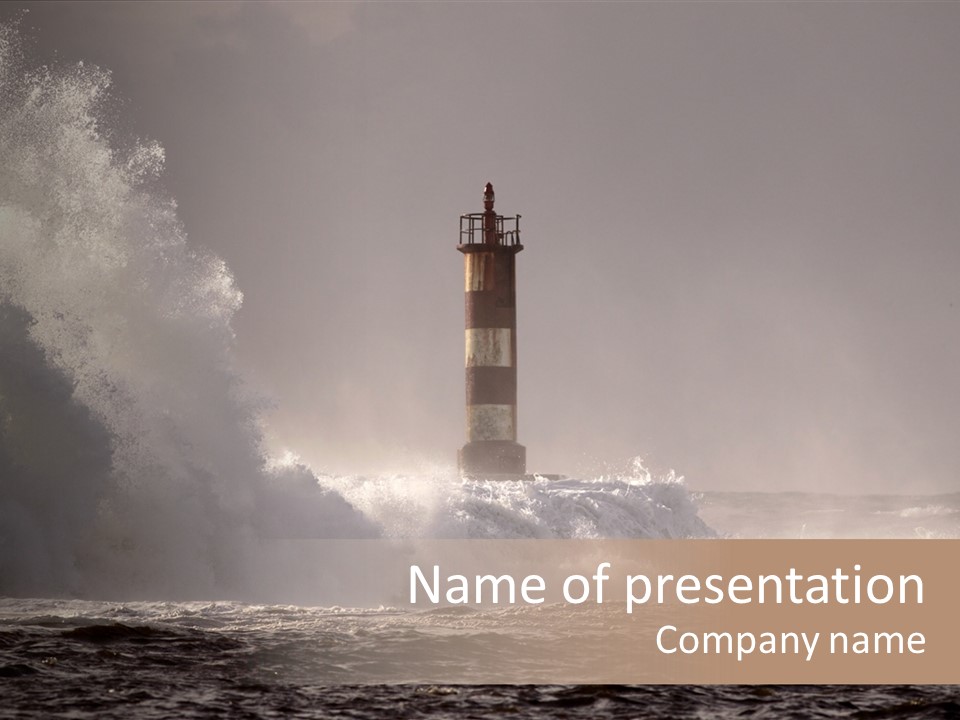 Ocean Beacon God PowerPoint Template