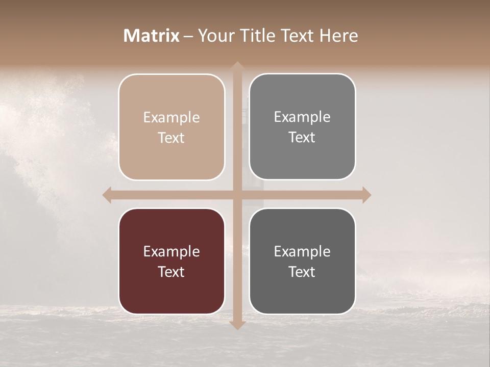 Ocean Beacon God PowerPoint Template