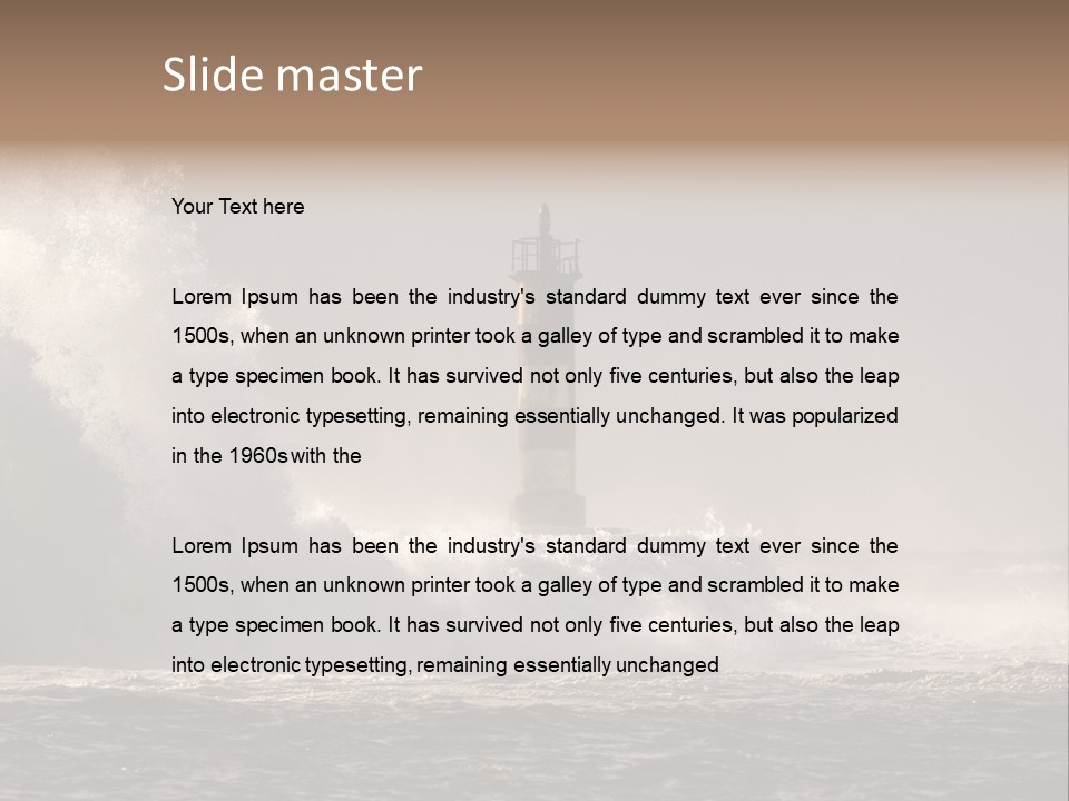 Ocean Beacon God PowerPoint Template