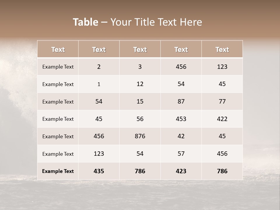 Ocean Beacon God PowerPoint Template