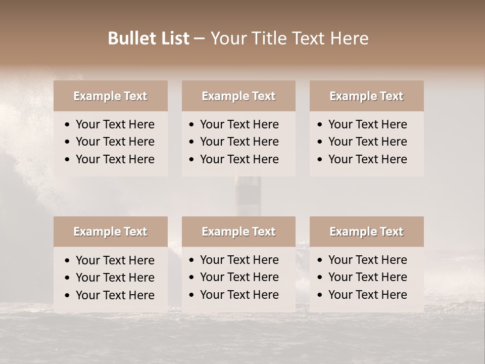 Ocean Beacon God PowerPoint Template
