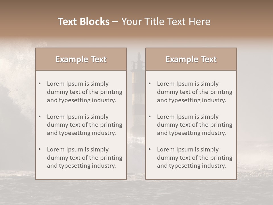 Ocean Beacon God PowerPoint Template