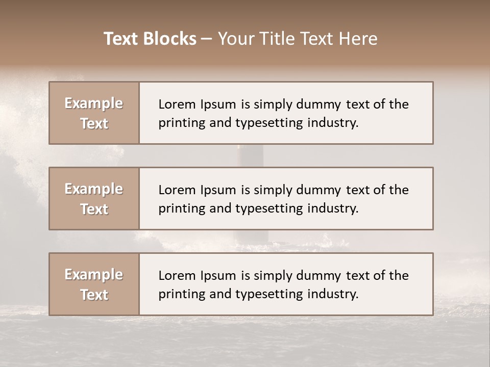 Ocean Beacon God PowerPoint Template