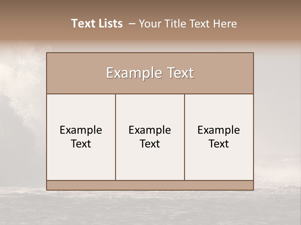 Ocean Beacon God PowerPoint Template