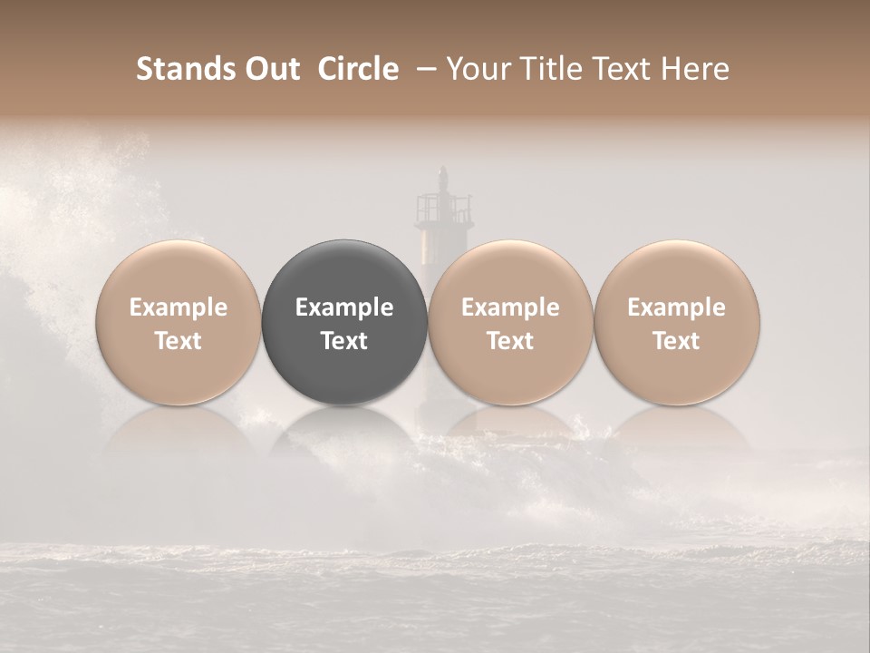 Ocean Beacon God PowerPoint Template
