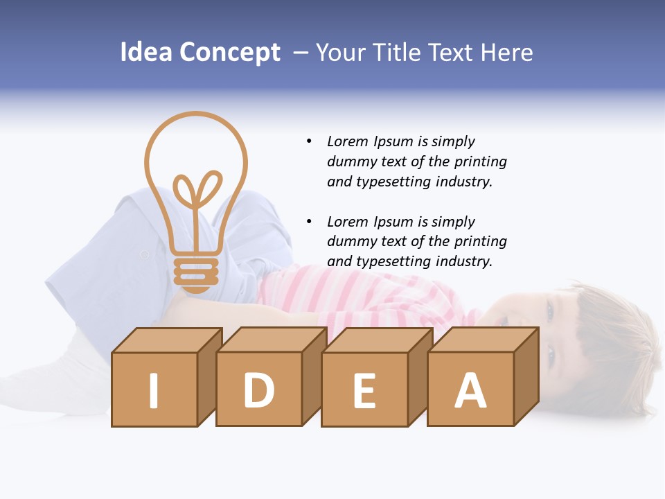 Parent Child Portrait PowerPoint Template