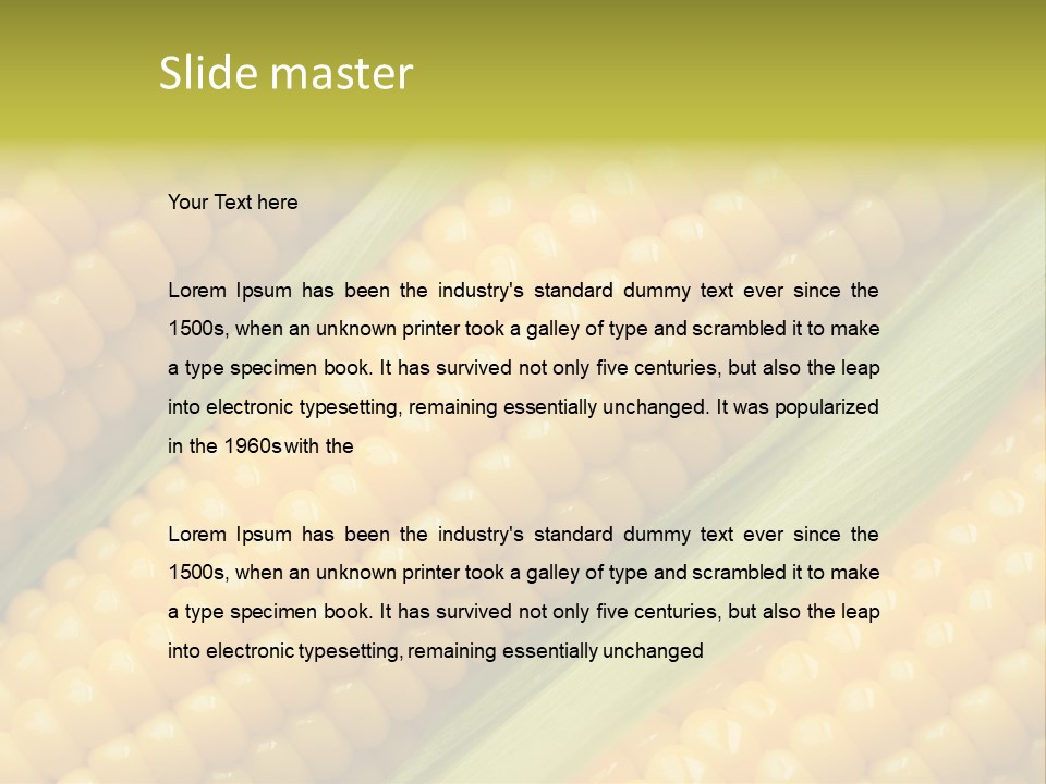 Stem Eat Kernel PowerPoint Template