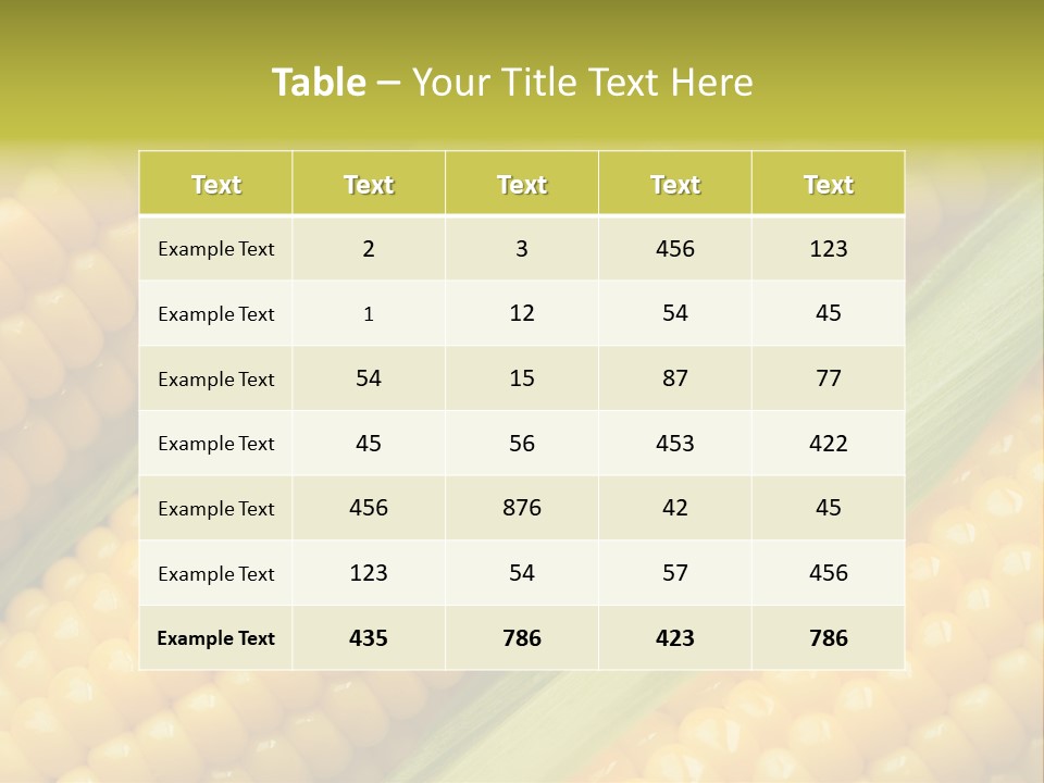 Stem Eat Kernel PowerPoint Template