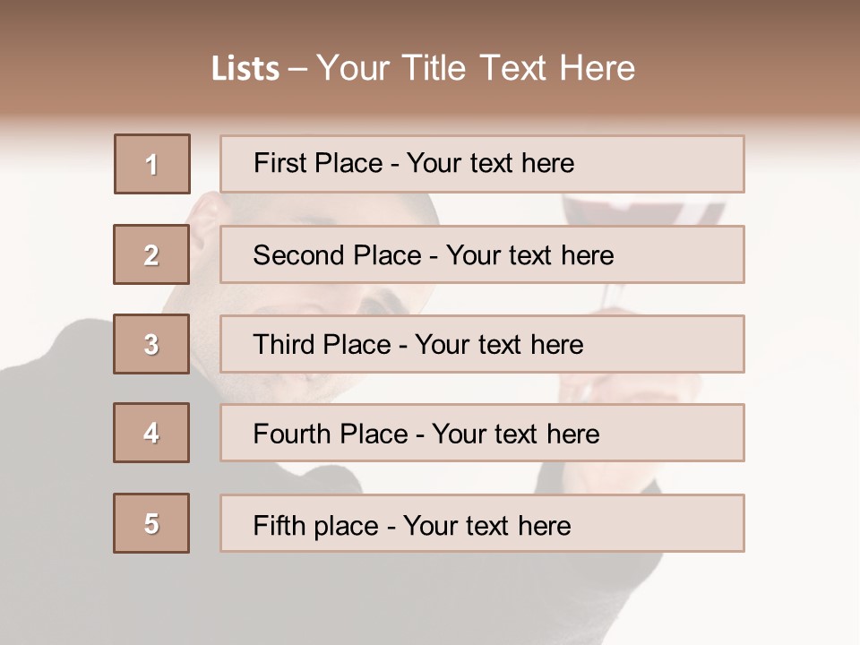 Party Male Lifestyle PowerPoint Template