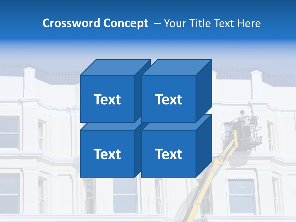 Man Tiles Arm PowerPoint Template