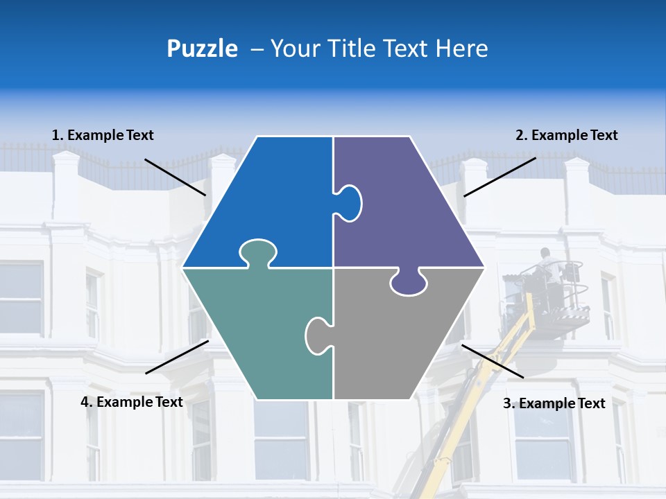 Man Tiles Arm PowerPoint Template