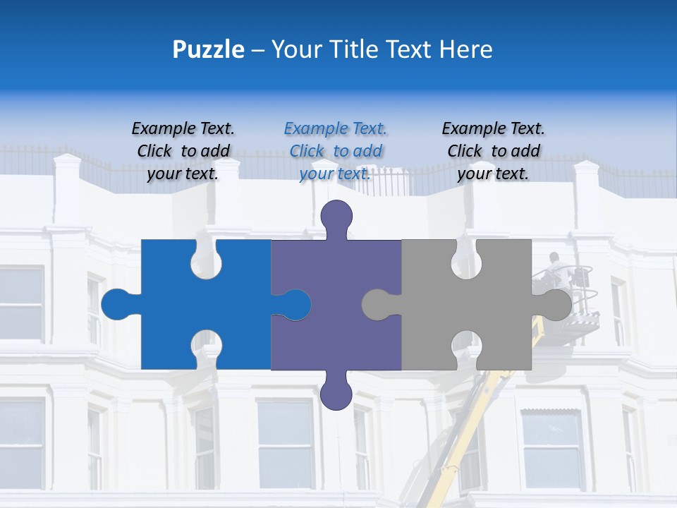 Man Tiles Arm PowerPoint Template