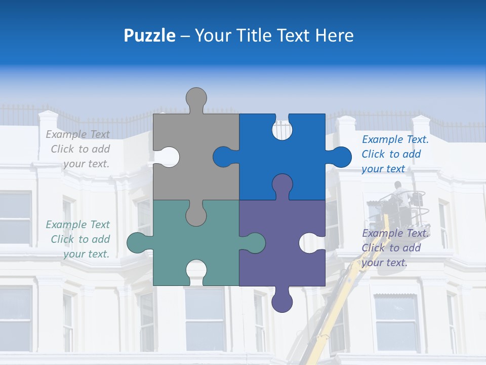 Man Tiles Arm PowerPoint Template