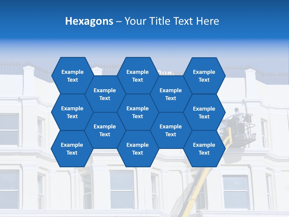 Man Tiles Arm PowerPoint Template