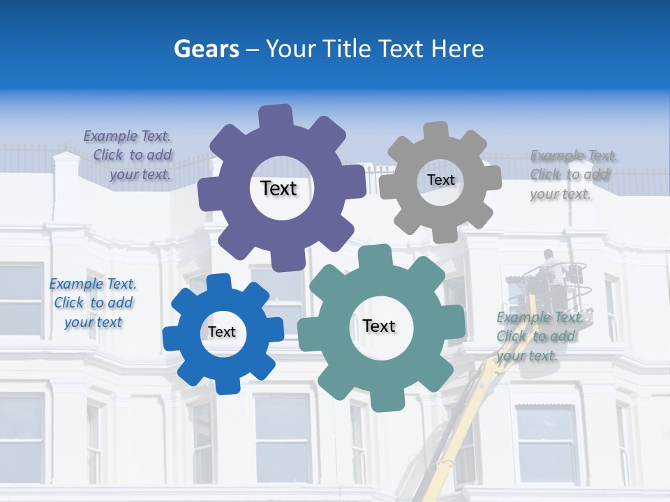 Man Tiles Arm PowerPoint Template