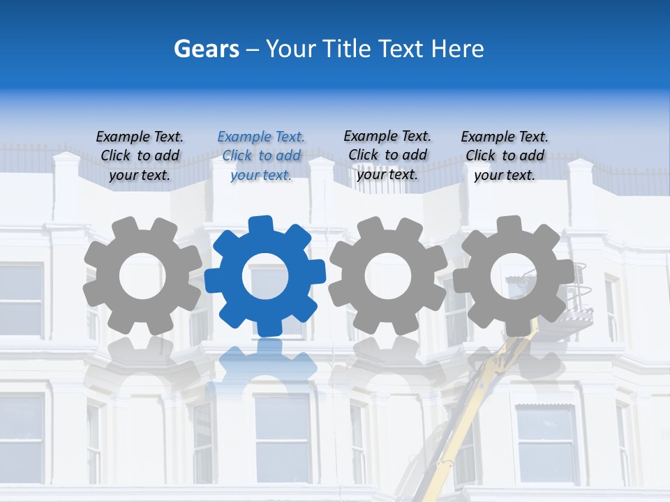 Man Tiles Arm PowerPoint Template