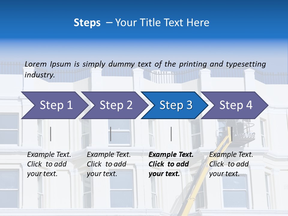 Man Tiles Arm PowerPoint Template