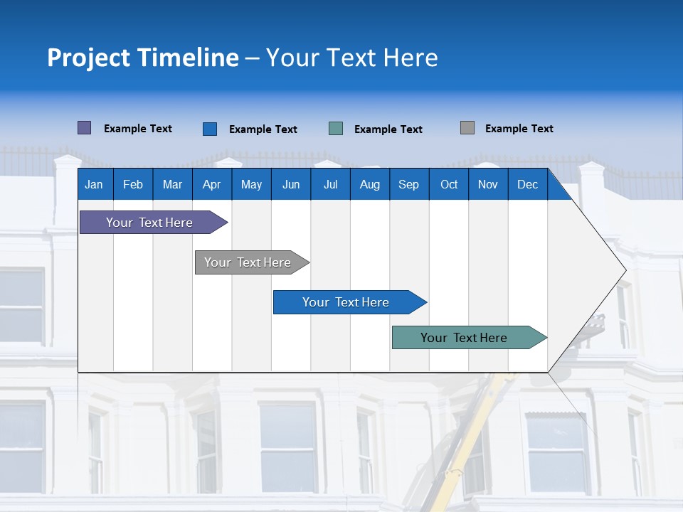 Man Tiles Arm PowerPoint Template