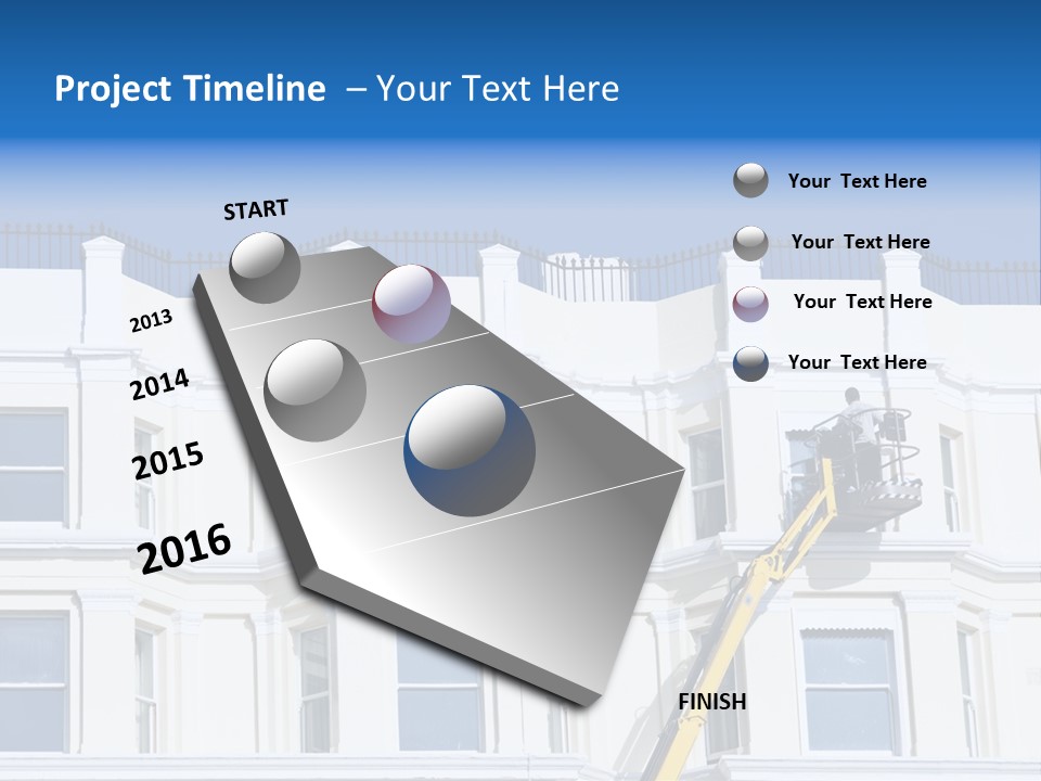 Man Tiles Arm PowerPoint Template