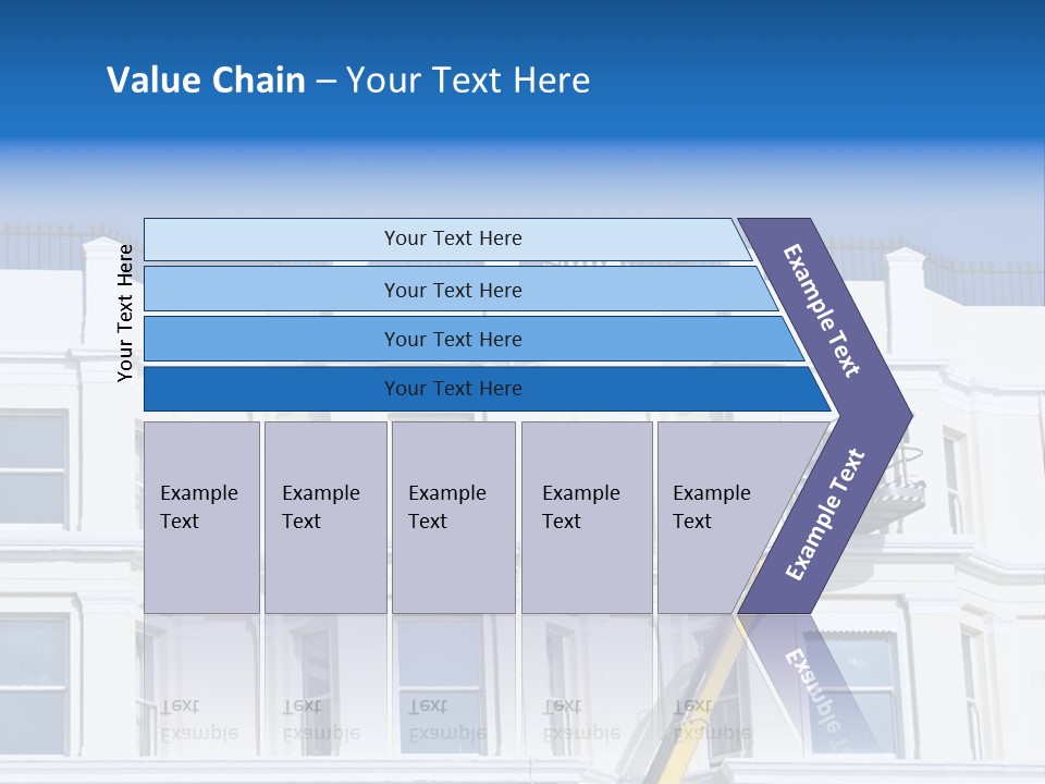 Man Tiles Arm PowerPoint Template