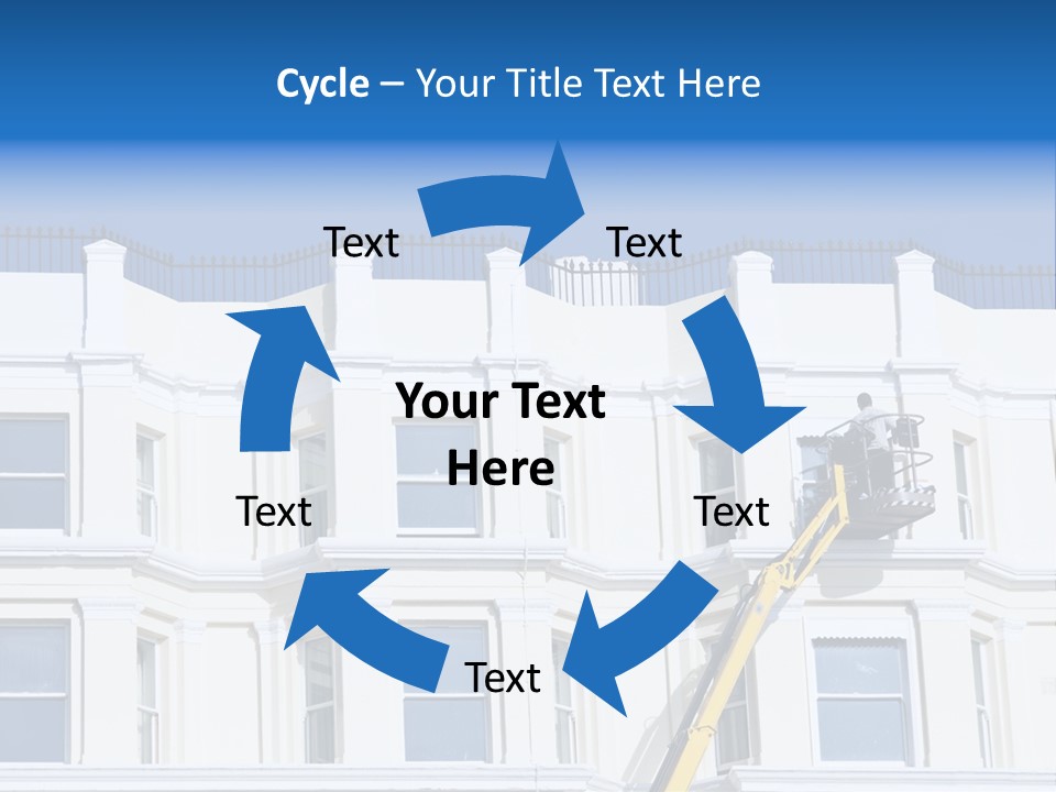 Man Tiles Arm PowerPoint Template