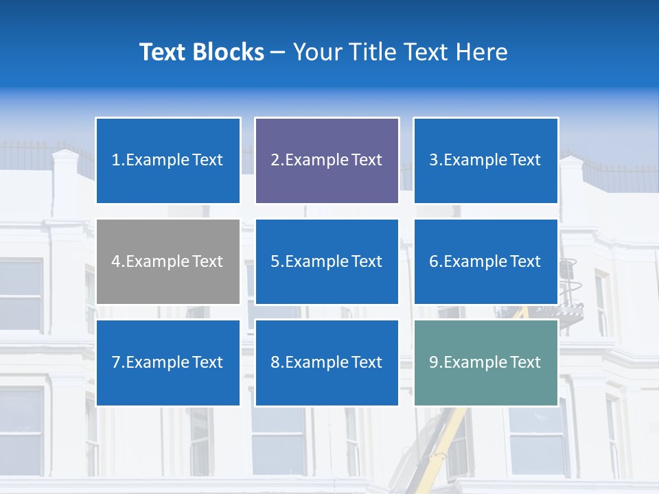 Man Tiles Arm PowerPoint Template