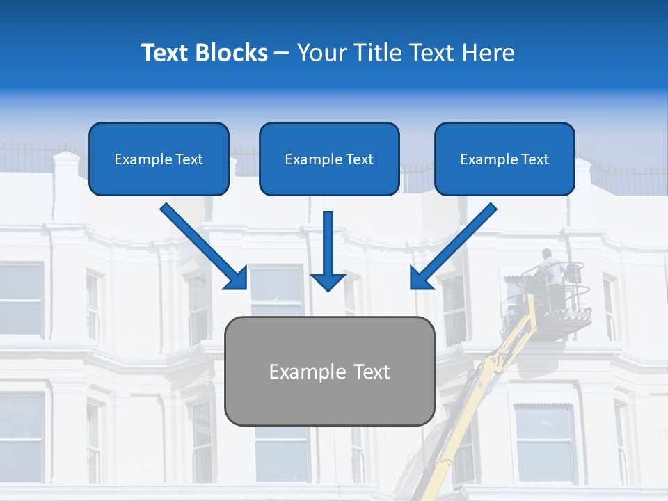 Man Tiles Arm PowerPoint Template
