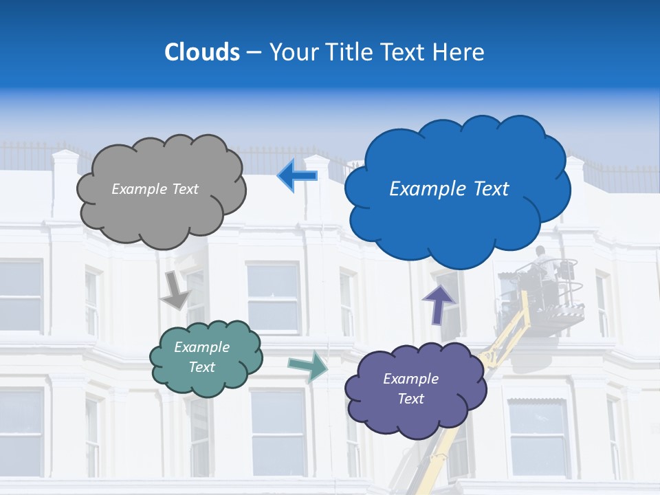 Man Tiles Arm PowerPoint Template