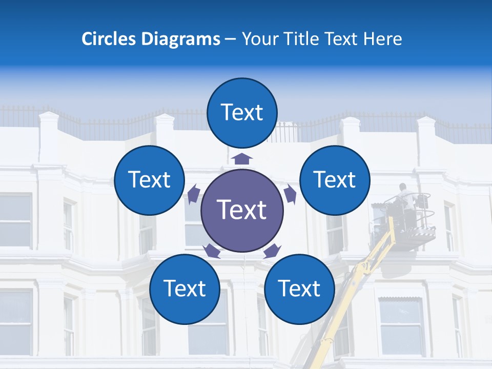 Man Tiles Arm PowerPoint Template