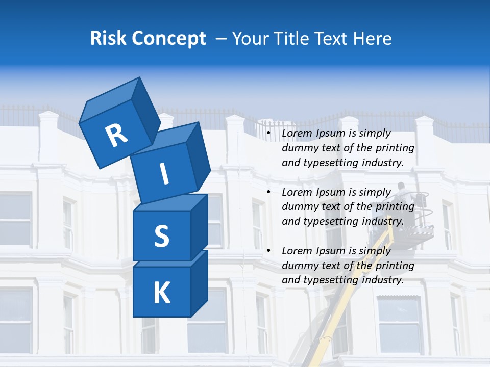 Man Tiles Arm PowerPoint Template