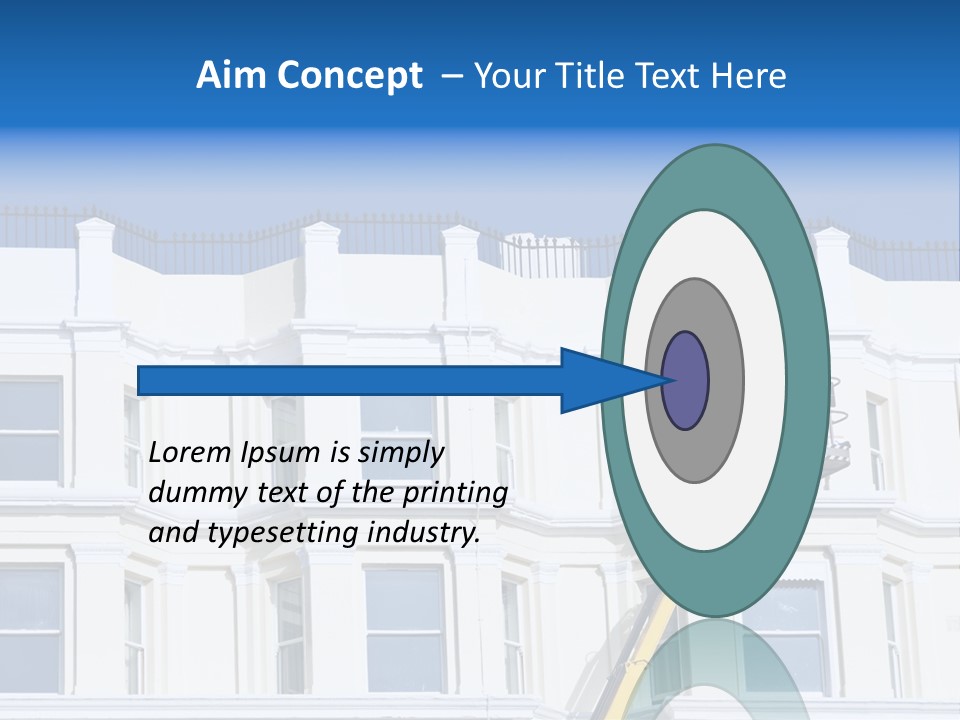 Man Tiles Arm PowerPoint Template