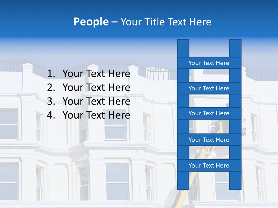 Man Tiles Arm PowerPoint Template