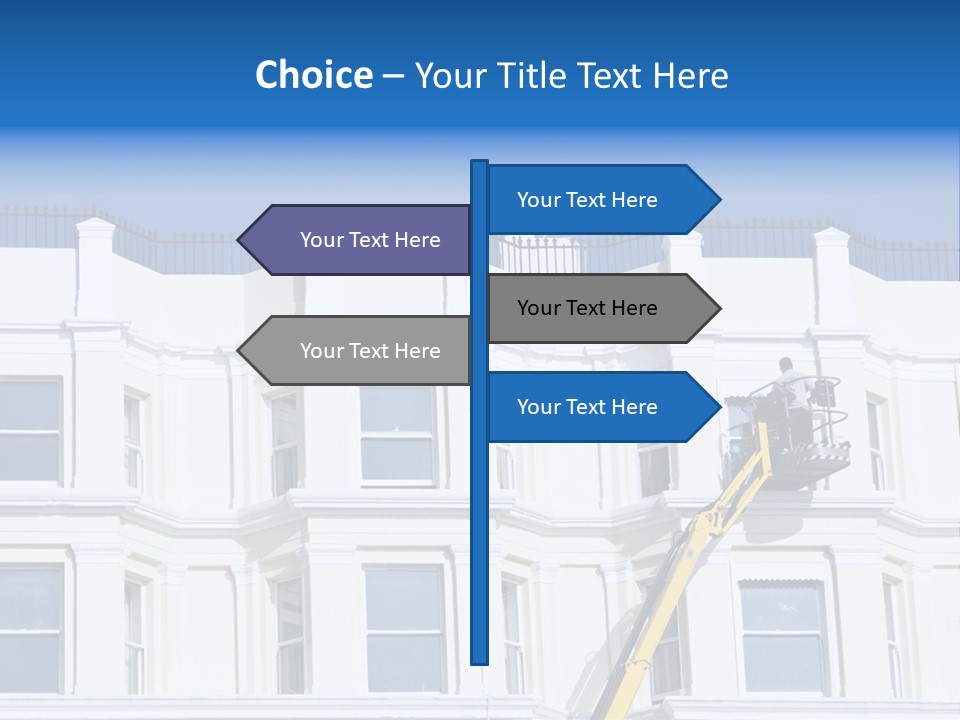 Man Tiles Arm PowerPoint Template