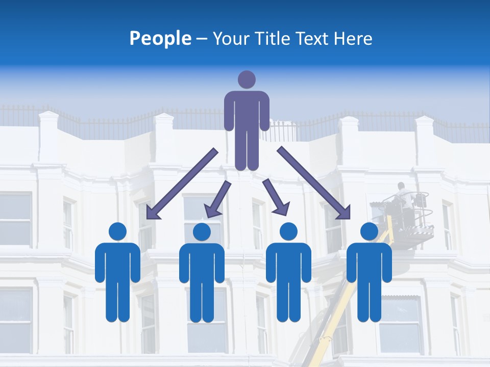 Man Tiles Arm PowerPoint Template