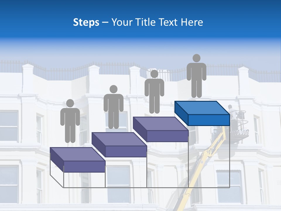 Man Tiles Arm PowerPoint Template