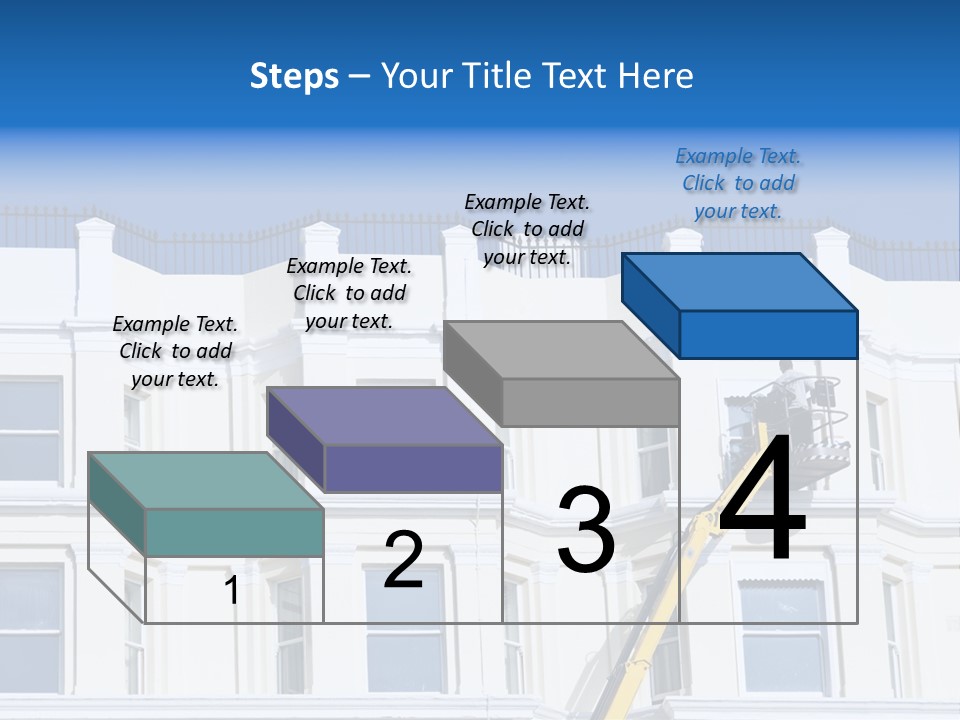 Man Tiles Arm PowerPoint Template