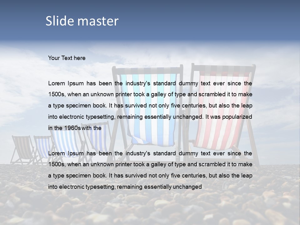 Wood Brighton Ocean PowerPoint Template