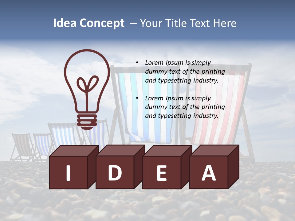 Wood Brighton Ocean PowerPoint Template