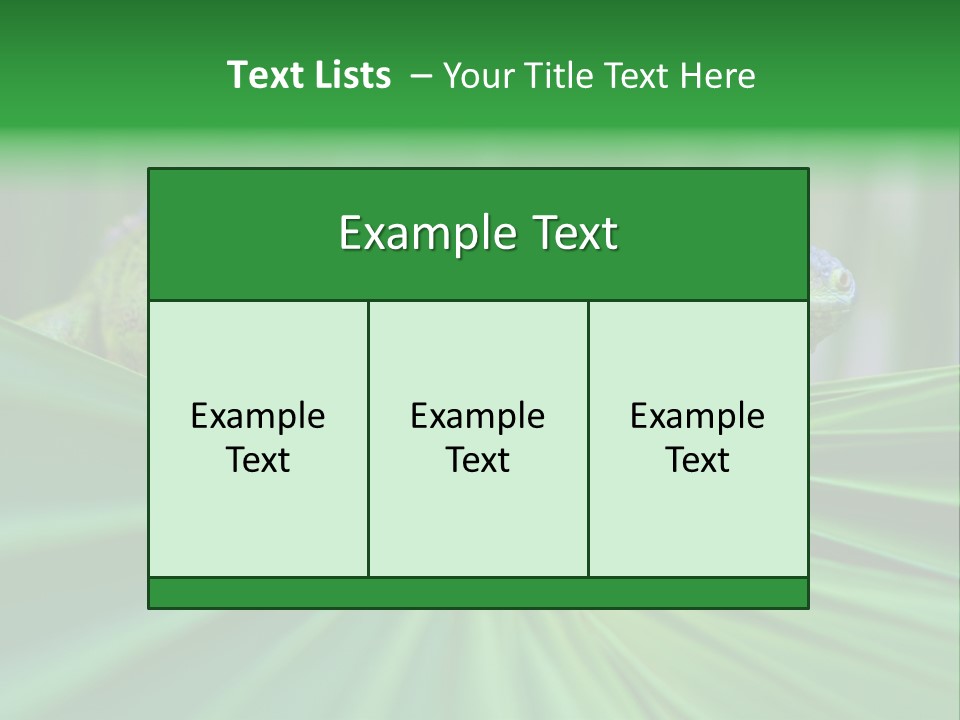 Iguana Green Wildlife PowerPoint Template