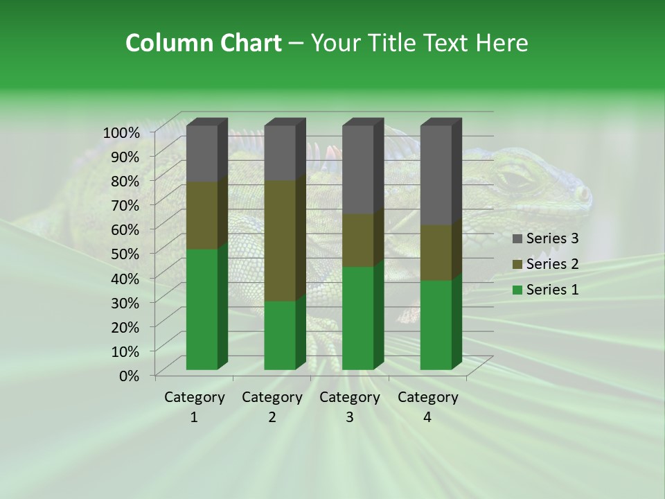 Iguana Green Wildlife PowerPoint Template