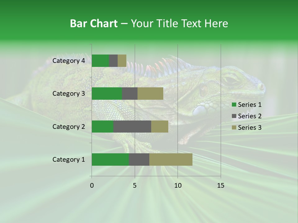 Iguana Green Wildlife PowerPoint Template