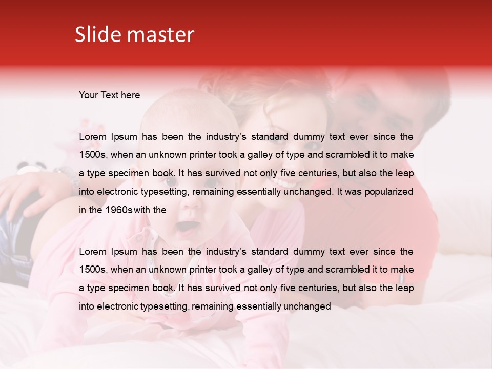 Parent Child Portrait PowerPoint Template