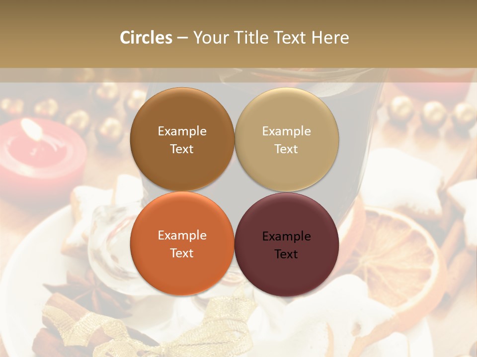 Orange Alcohol Christmas PowerPoint Template