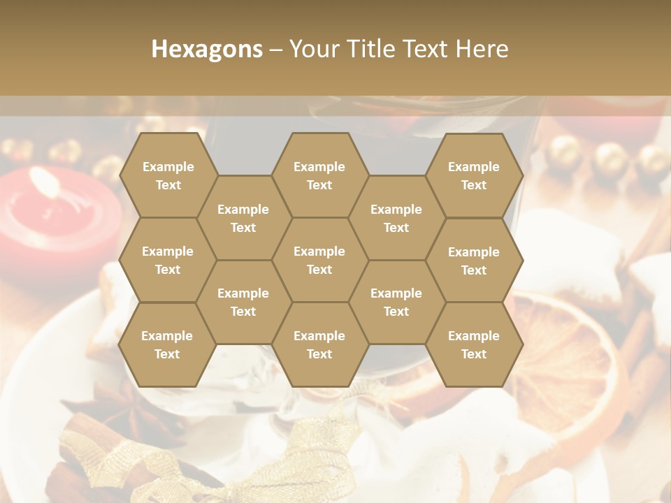 Orange Alcohol Christmas PowerPoint Template